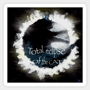 Total Eclipse of the Cat Sticker